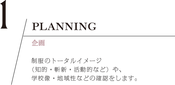 PLANNING - 企画